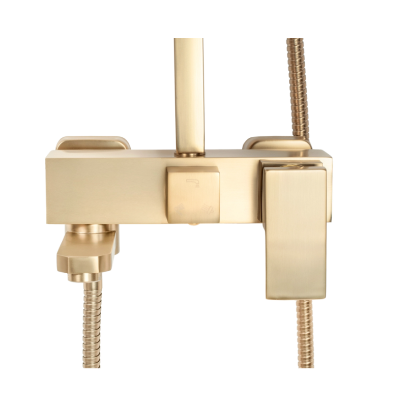Coloana Dus cu Baterie Monocomanda Auriu Periat 104cm Design Modern - detaliu produs