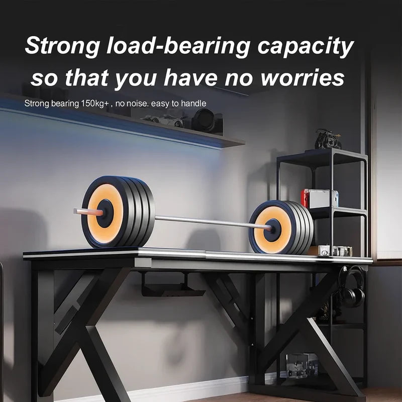 Birou gaming, structură metalică, design modern, 160 × 60 × 72 cm - detaliu produs