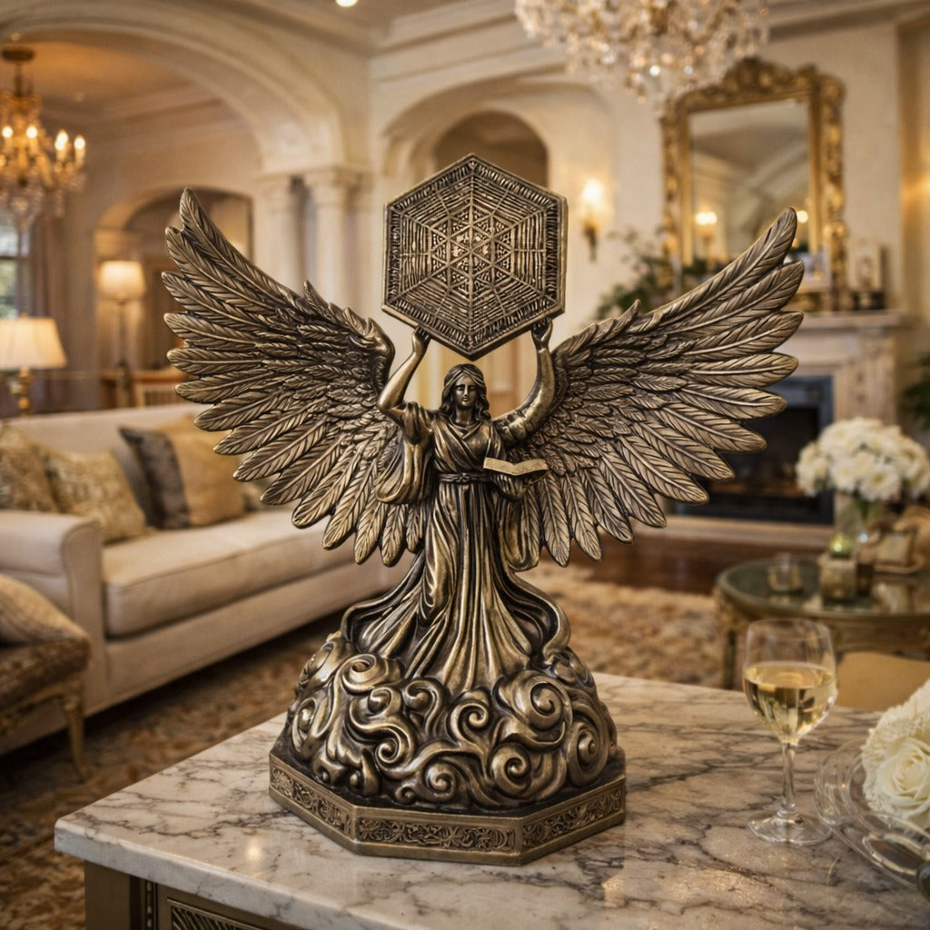 Statueta decorativa Arhanghel Metatron 26x30 cm inger protector decor spiritual