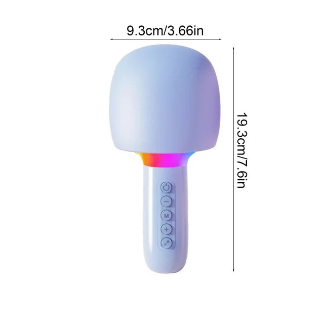 Microfon Karaoke Wireless cu Boxa si LED RGB OKOP KP-M110 – 5W