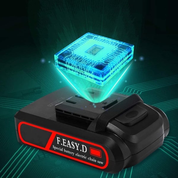 Mini Fierastrau Electric 24V cu Lant 6 inch si 2 Acumulatori 2000 mAh