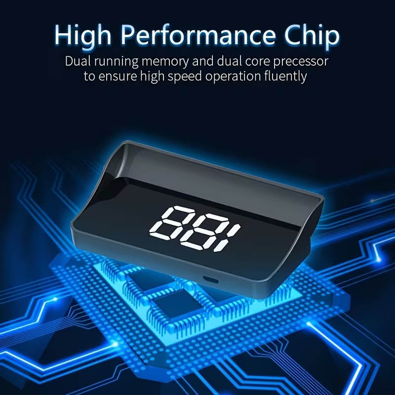 Head-Up Display HUD Auto cu GPS Vitezometru Digital Detectare Automata Universal Parbriz - detaliu produs
