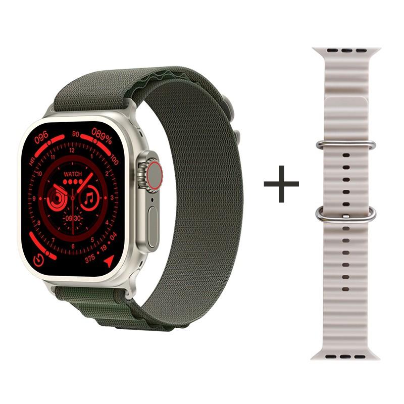 Ceas Smartwatch Z69 Ultra Watch, ecran 2.0&quot;, 2 curele, incarcare wireless