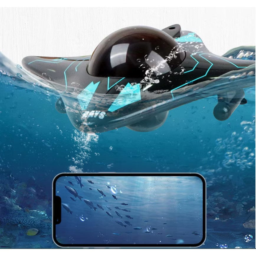 Submarin cu Telecomanda 6 Canale Camera HD Multicolor Jucarie Copii Incarcare USB - detaliu produs