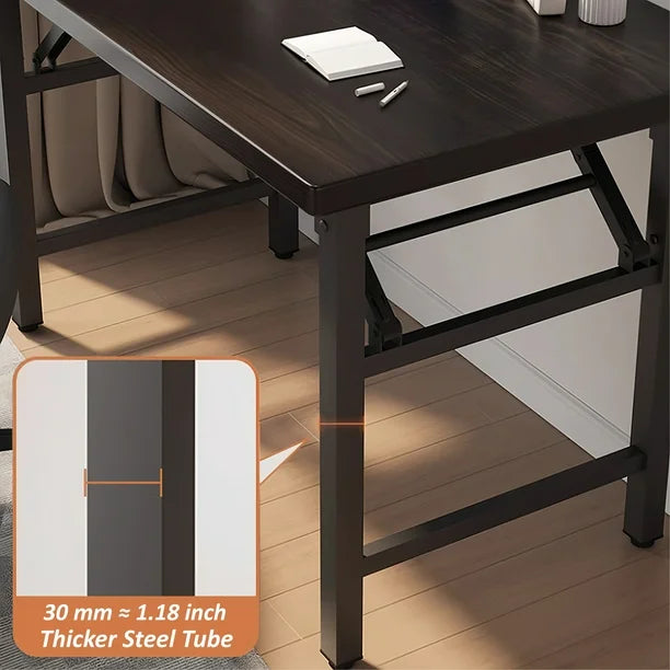 Birou pliabil, cadru metalic, blat MDF 16mm, 120x60cm