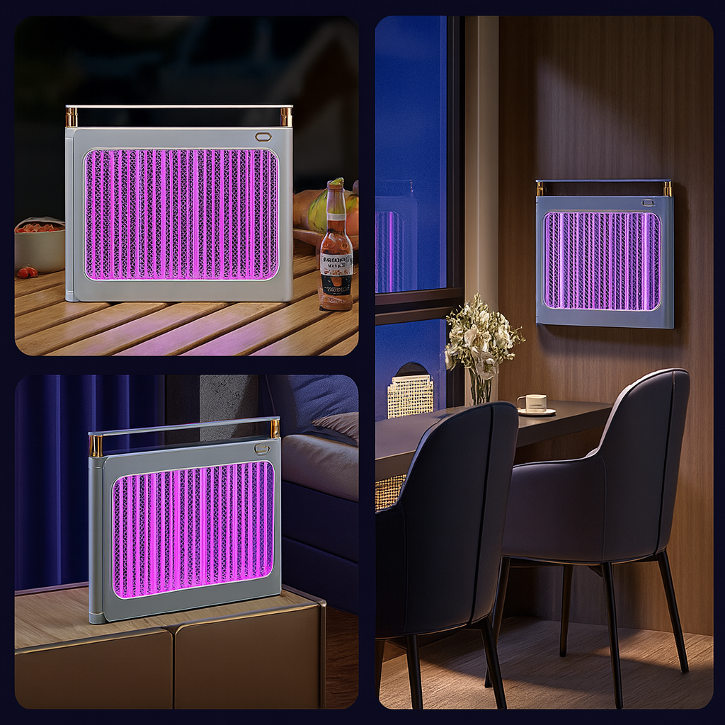 Lampa anti-tantari UV portabila cu incarcare Type-C si baterie 4000 mAh