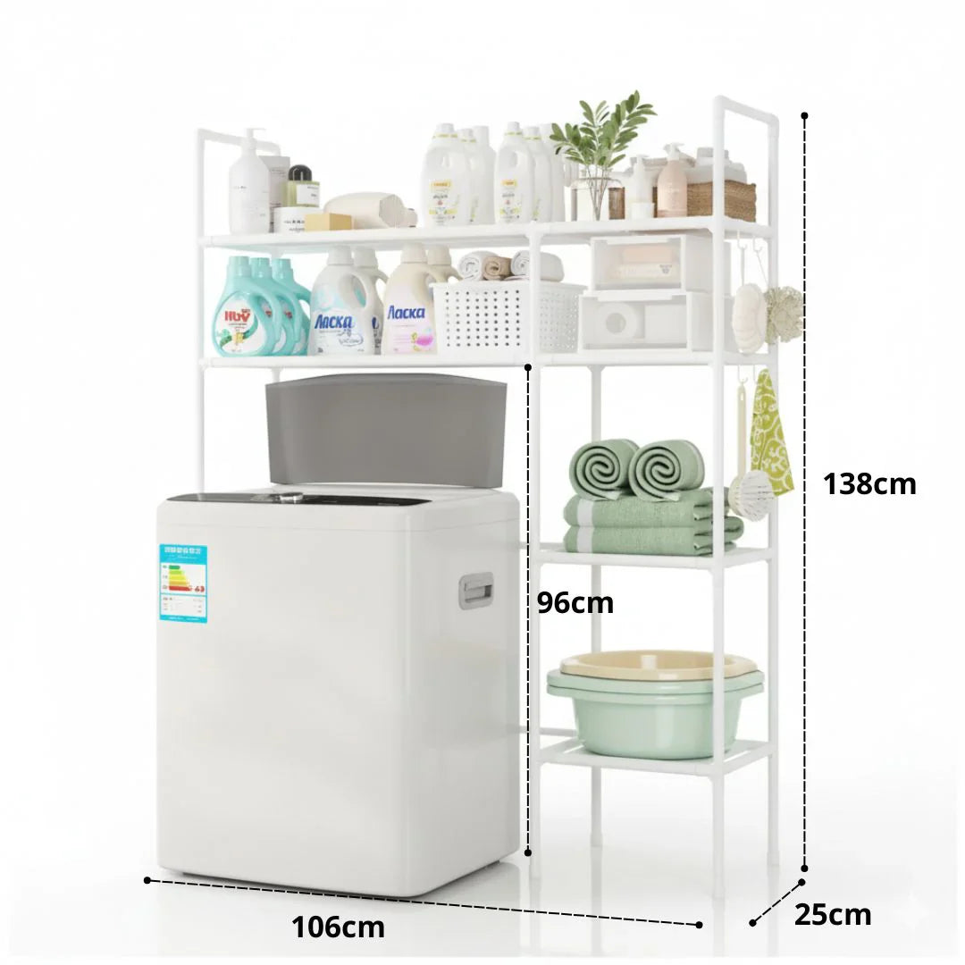 Raft Depozitare Masina Spalat sau Toaleta 138x106x25cm Metal