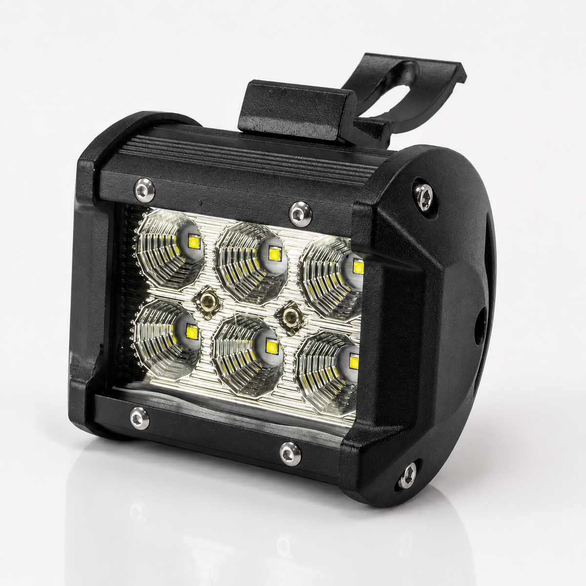 Proiector LED Auto Offroad 6 LEDuri 18W 12V - 24V Dreptunghiular