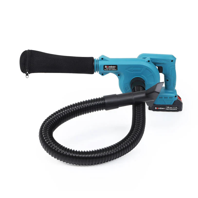 RESIGILAT - Suflantă Frunze fără Fir 880W, 2 Acumulatori 48V, 2 în 1 Suflare și Aspirare Frunze, Praf, Zăpadă, 18000 RPM