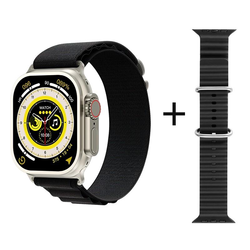 Ceas Smartwatch Z69 Ultra Watch, ecran 2.0&quot;, 2 curele, incarcare wireless