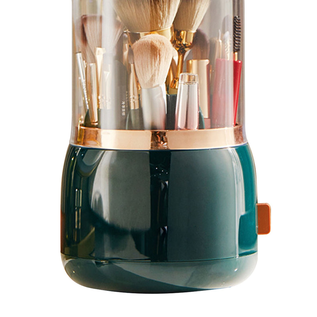Cozevdnt Cutie Depozitare Pensule Machiaj Rotativa Capac Transparent Organizator - detaliu produs