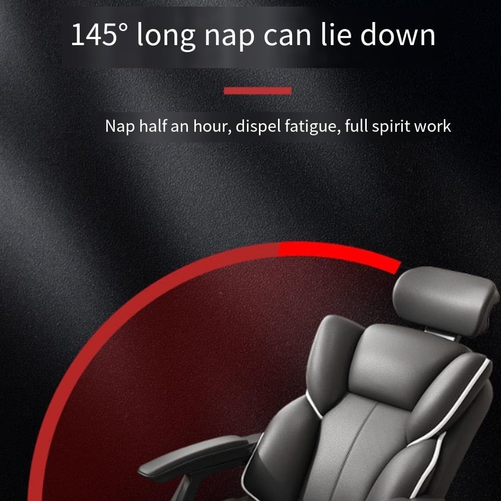 Scaun Ergonomic Directorial cu Suport Picioare Rabatabil Piele Ecologica