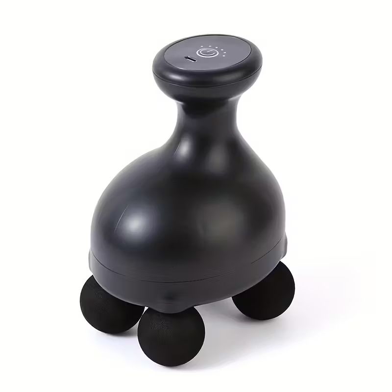 Aparat Masaj Electric Portabil, 6 viteze cu 4 Capete Rotative si Control Tactil