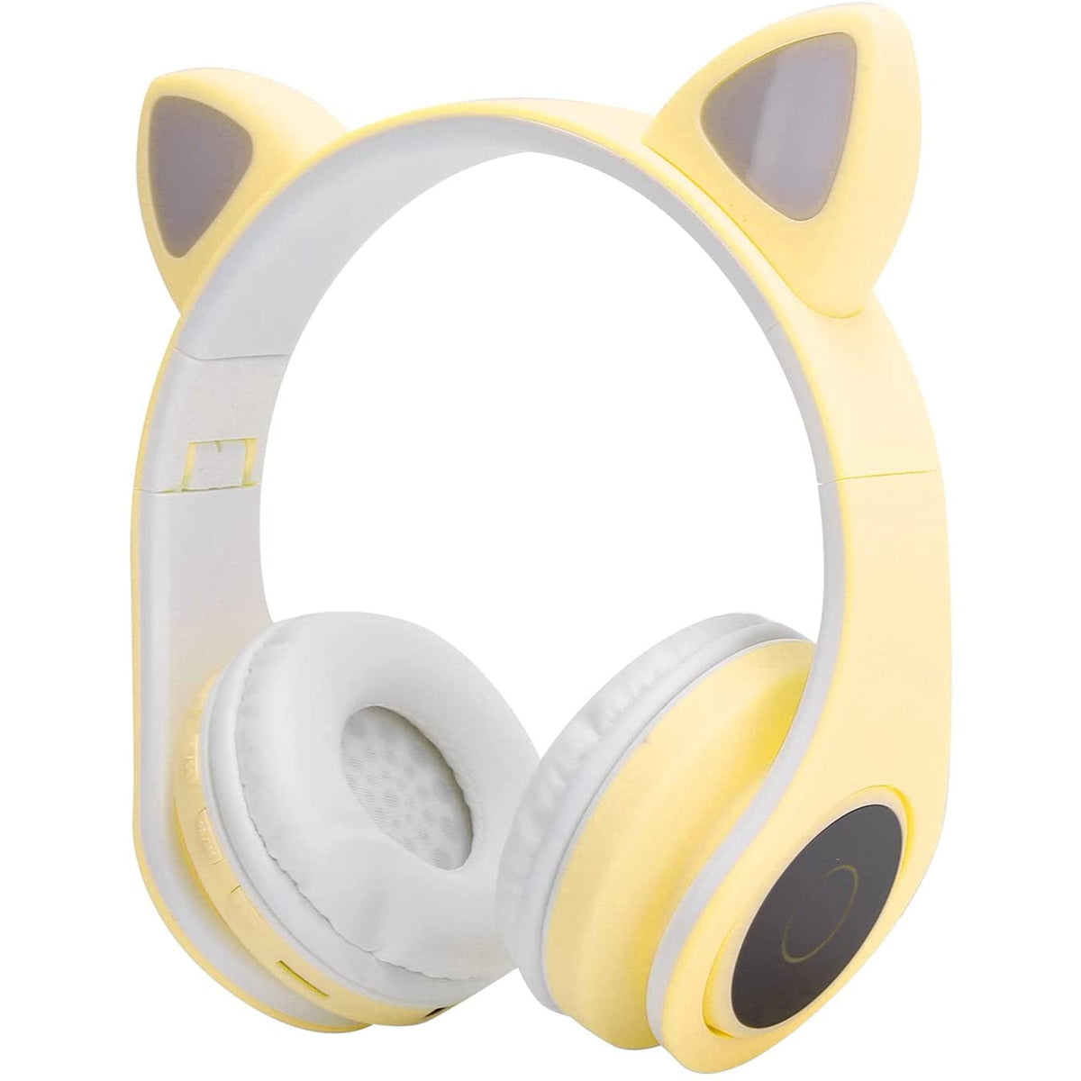 RESIGILAT - Casti wireless pliabile cu urechi de pisica iluminate LED, Bluetooth 5.0, Bass Stereo