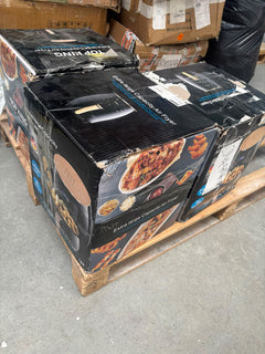 RESIGILAT — Friteuza cu aer cald, S-18 Air Fryer, 2400W, afisaj digital, LCD Touch control 6L / Negru · Acceptabil #001
