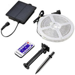 Set Banda LED RGB 60 LED/m cu Panou Solar Rola 5 Metri Iluminare Decorativa