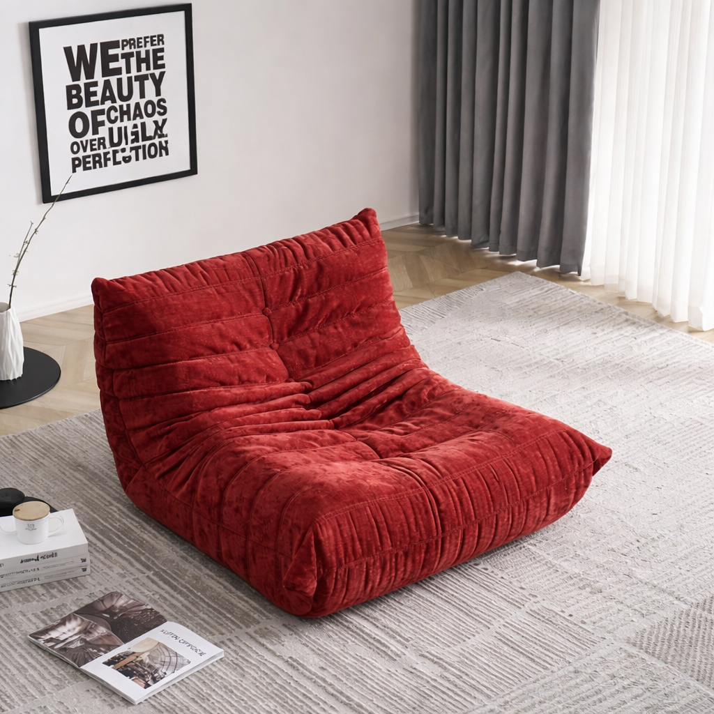 Fotoliu Puf Beanbag, Scaun Relaxare Modern, 87 x 100 x 70 cm