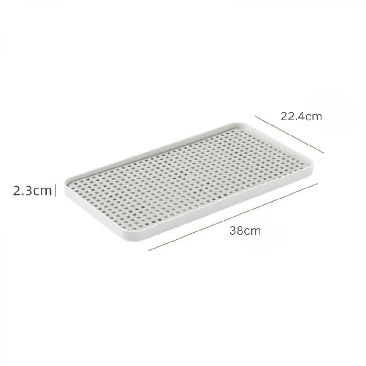 Tava multifunctionala cu sistem de scurgere pentru bucatarie si baie, 38 x 22.4 x 2.3 cm