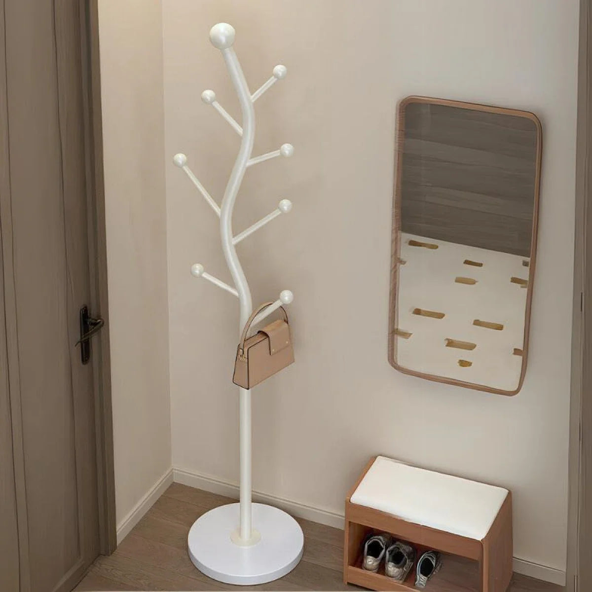 RESIGILAT - Cuier pentru haine in forma de S, 7 carlige, otel carbon, 178 x 30 cm, negru