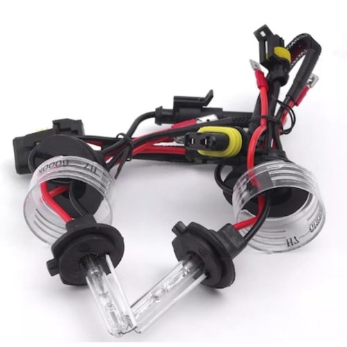 Set 2 becuri Xenon, H7 - 6000K, HID, Balast Slim Premium, Alb-Rece, 12V, 35W