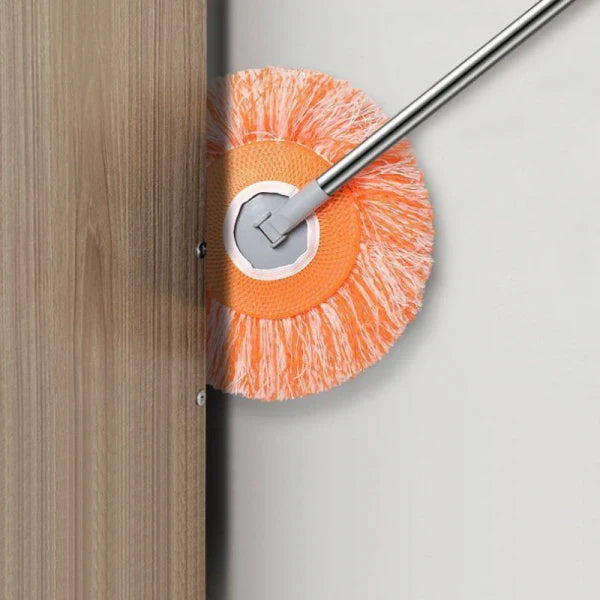 Mop pentru curatarea prafului, maner inox, lungime maner ajustabila 45 - 180 cm, doua lavete detasabile, 29 x 195 cm