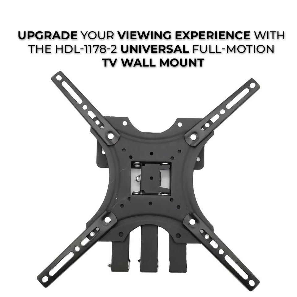 Suport TV mobil universal, cu 2 brate mobile, De la 14inch la 55inch (36 – 140 cm), Max 50Kg, Negru
