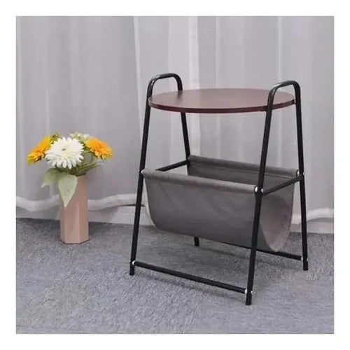 Masuta de Cafea Trapezoidala cu Doua Niveluri Fier Forjat Design Modern pentru Living Room - detaliu produs