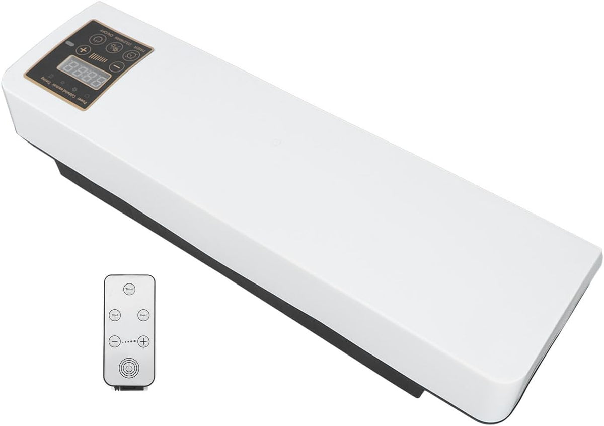 RESIGILAT - Mini aer conditionat cu ventilator, 2 in 1, 55 cm, Rece/Cald, 16 - 40 grade, 1800W, cu telecomanda, Alb