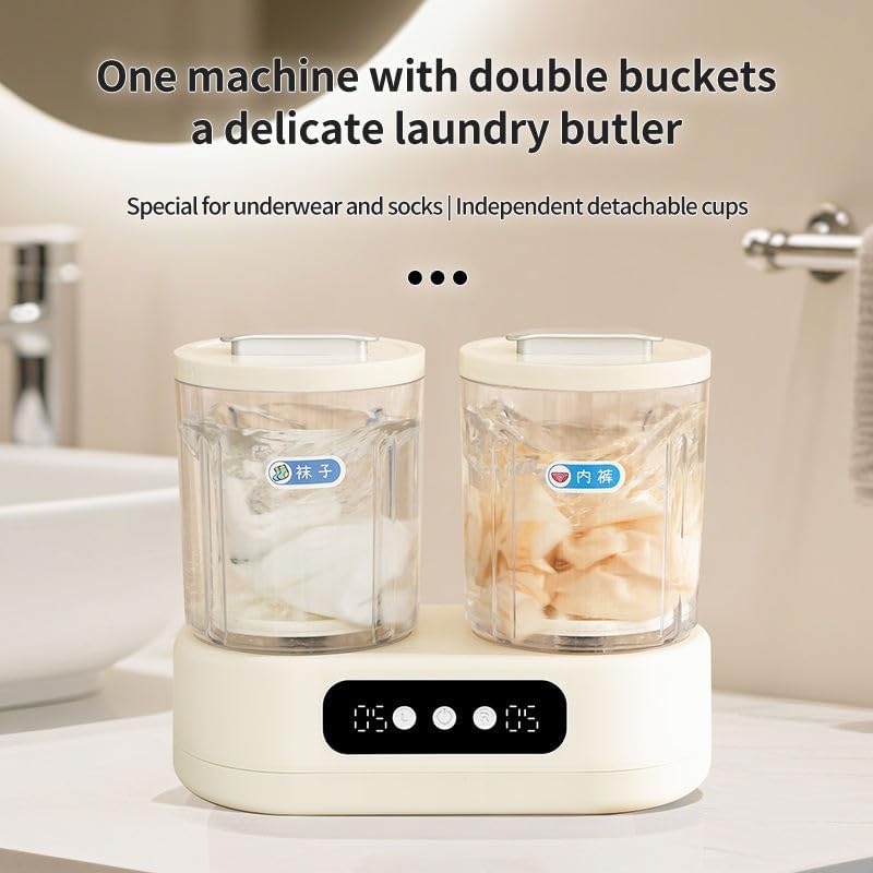 Mini masina de spalat cu doua cuve independente – capacitate 3L