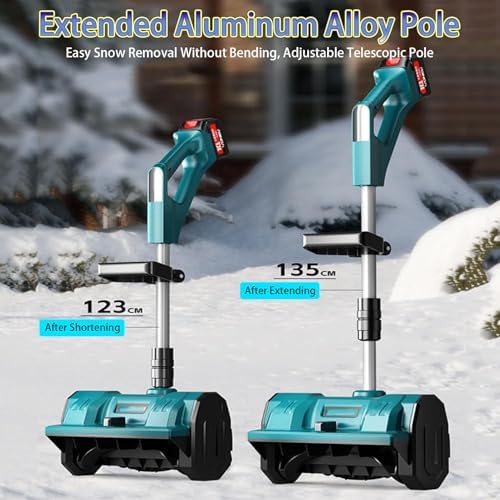 Lopata electrica pentru zapada cu 2 baterii reincarcabile si lame spiralate 3000 rpm