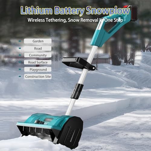 Lopata electrica pentru zapada cu 2 baterii reincarcabile si lame spiralate 3000 rpm