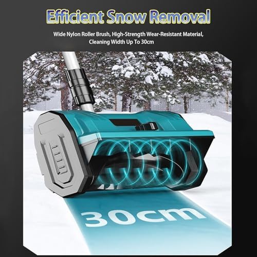 Lopata electrica pentru zapada cu 2 baterii reincarcabile si lame spiralate 3000 rpm