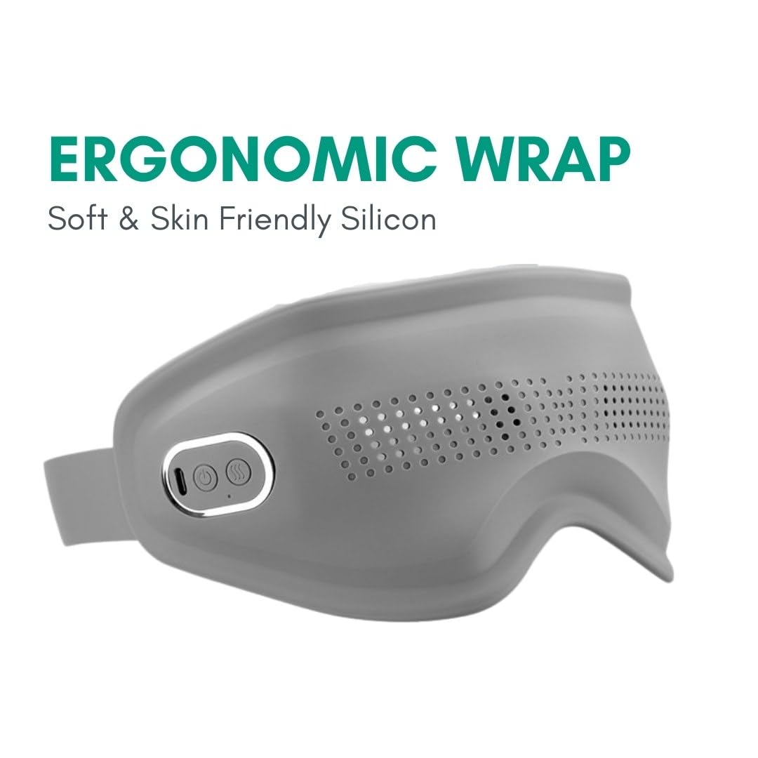 Masca inteligenta pentru ochi, cu compresa calda, EMS, microcurent si Bluetooth, reincarcabila