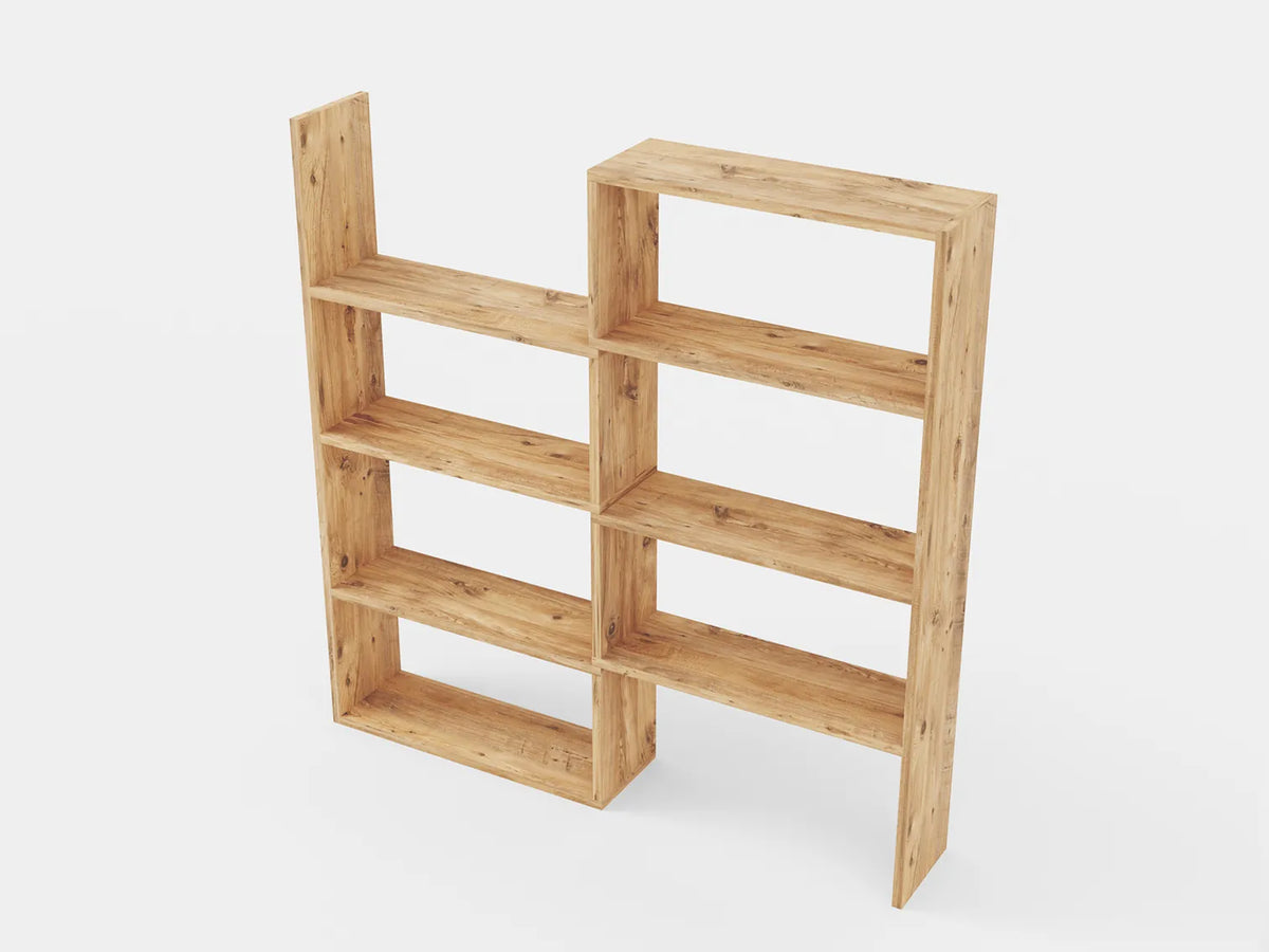 Dulap Modular Lemn Depozitare Haine Dormitor Living Alb Natur - detaliu produs