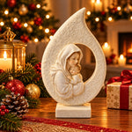 Statuetă Decorativă Premium Fecioara Maria cu Pruncul, din Rășină, 16 cm