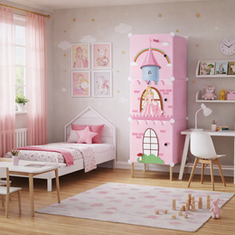 Dulap modular pentru copii, 3 rafturi, durabil, 111x37x37 cm, diferite modele