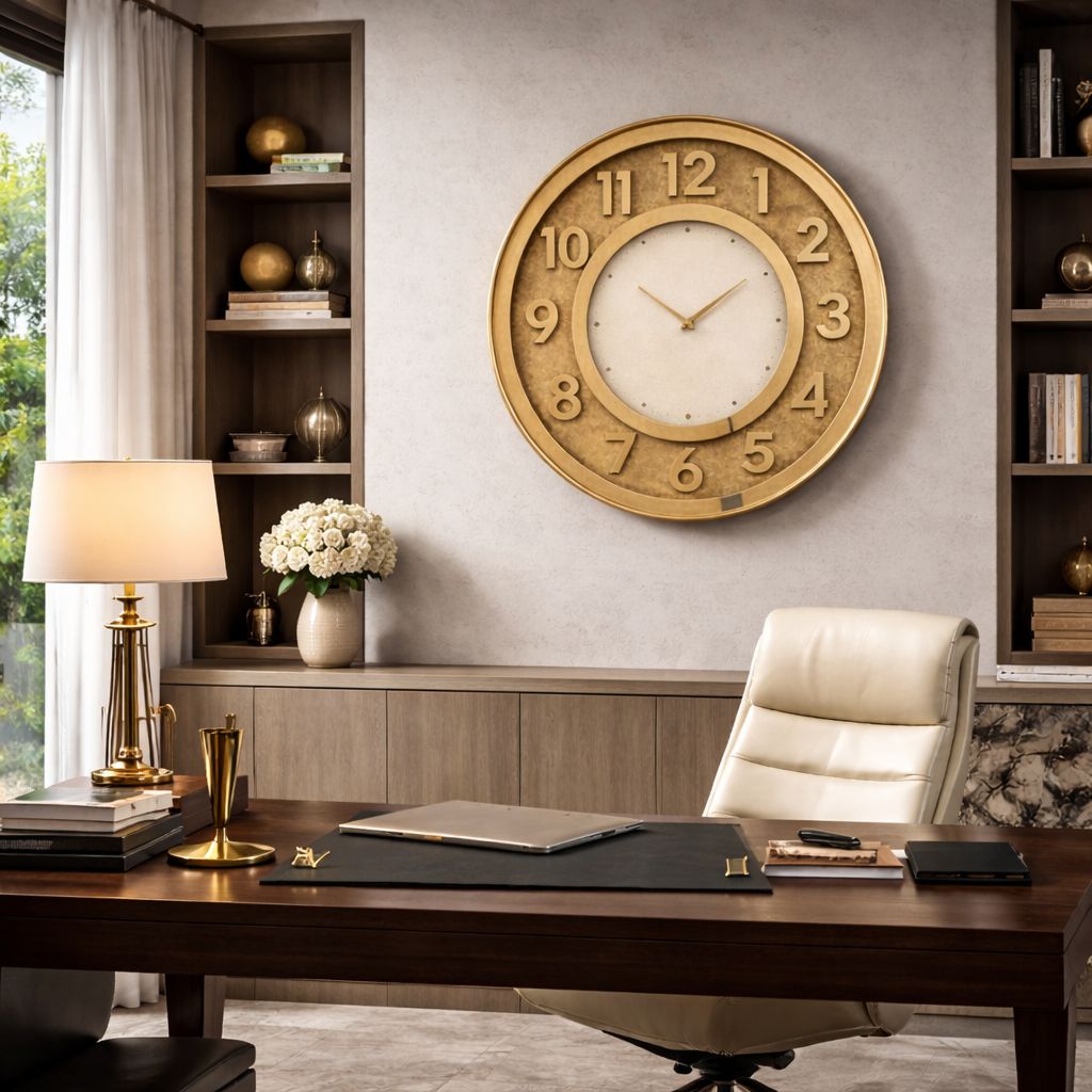 Ceas de perete mare, 50 cm, premium, design elegant, stil modern