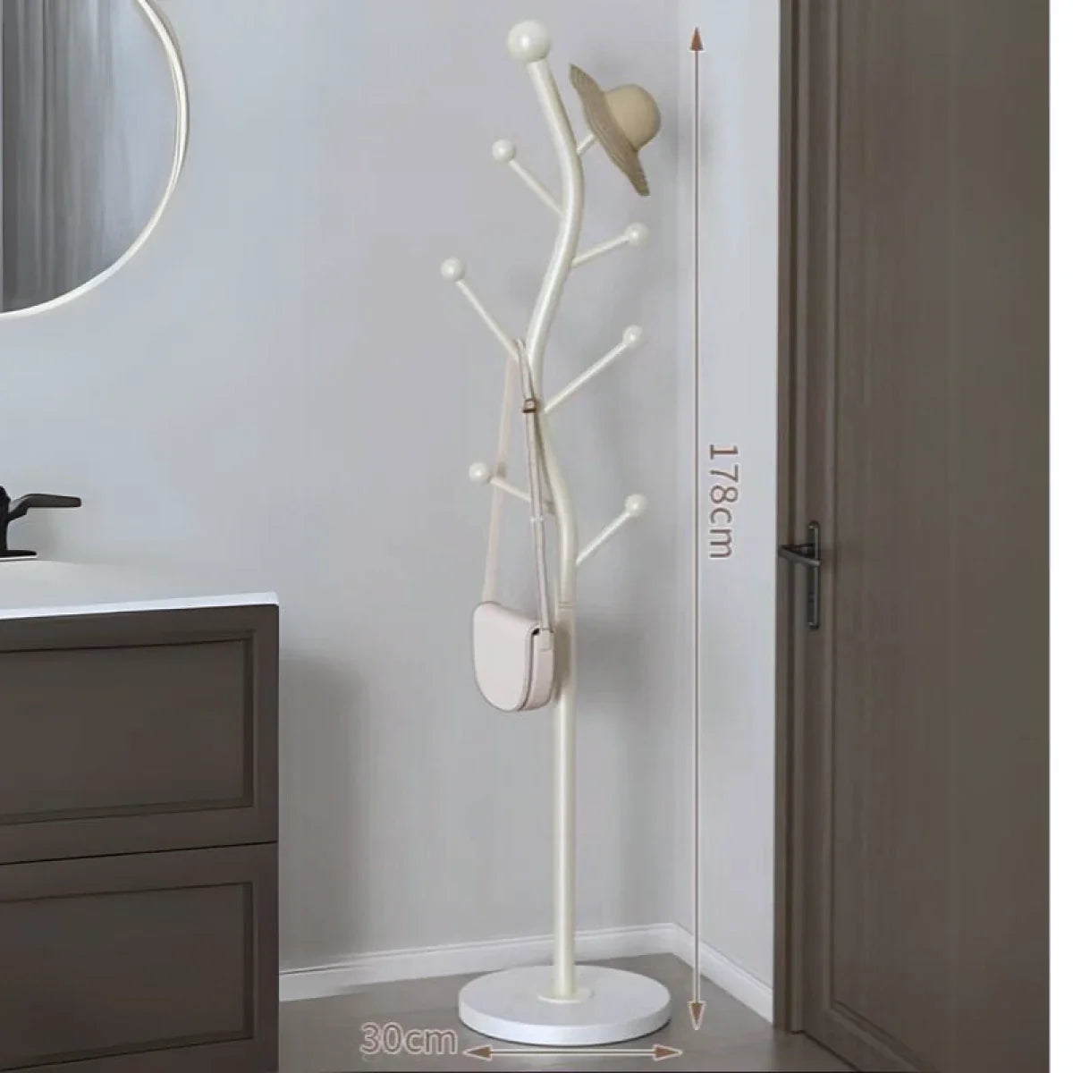 RESIGILAT - Cuier pentru haine in forma de S, 7 carlige, otel carbon, 178 x 30 cm, negru