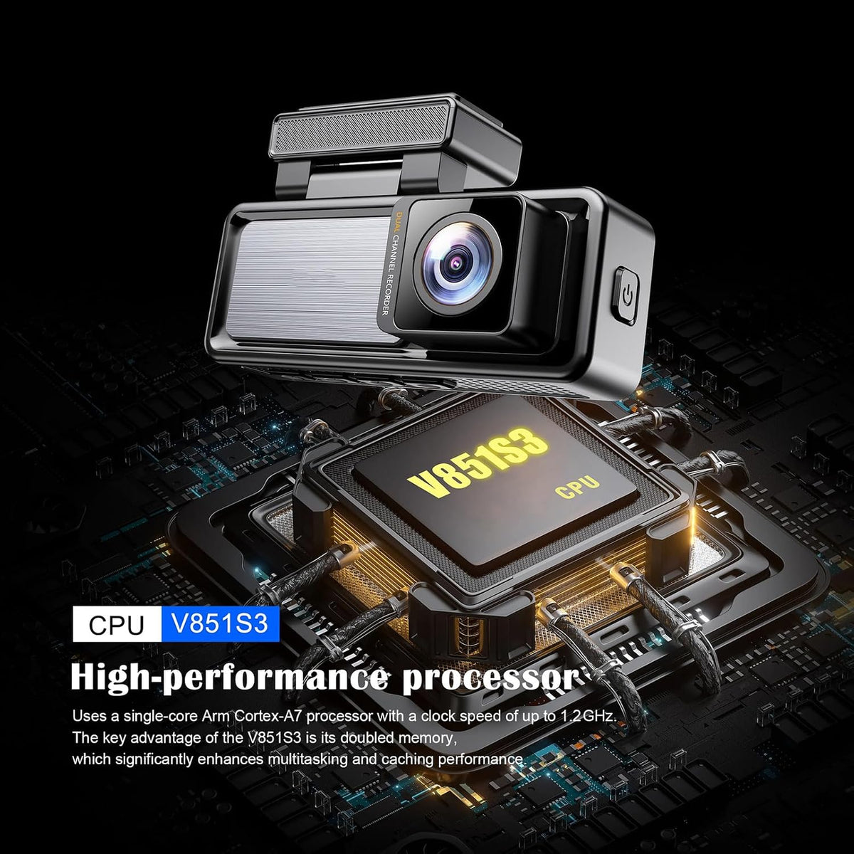 Camera Auto DVR Full HD 1080P Night Vision G-Sensor Parcare 24/7 - detaliu produs