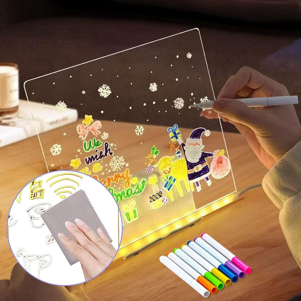 Set Tabla LED pentru Desenat 30x20cm cu USB Alimentare Portabila - in context de utilizare
