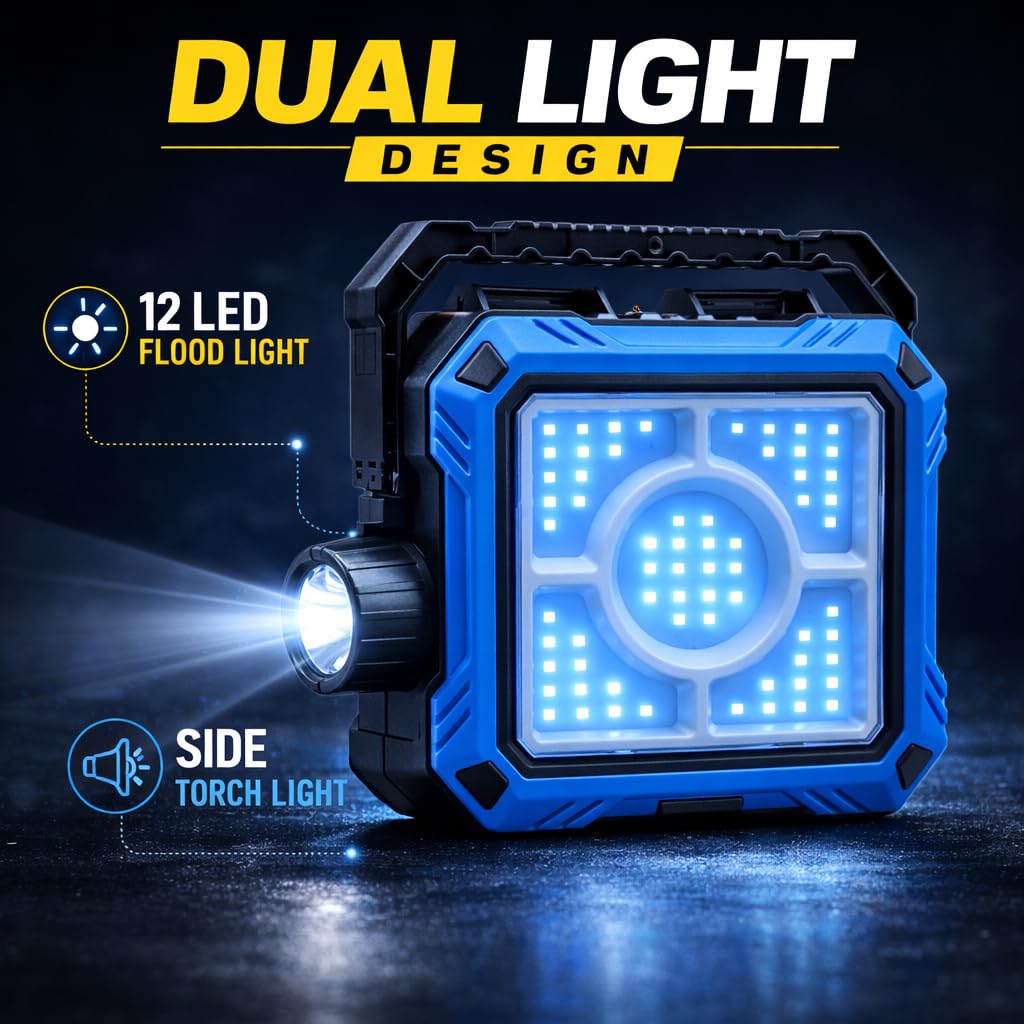 Lanterna LED cu incarcare solara si trusa de scule integrata