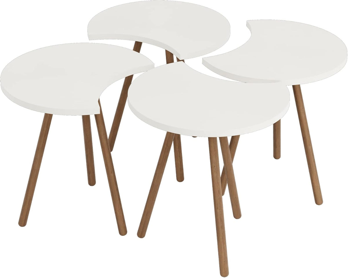Set 4 Masute multifunctionale, utilizare individuala sau combinata, 48 x 77 x 77 cm