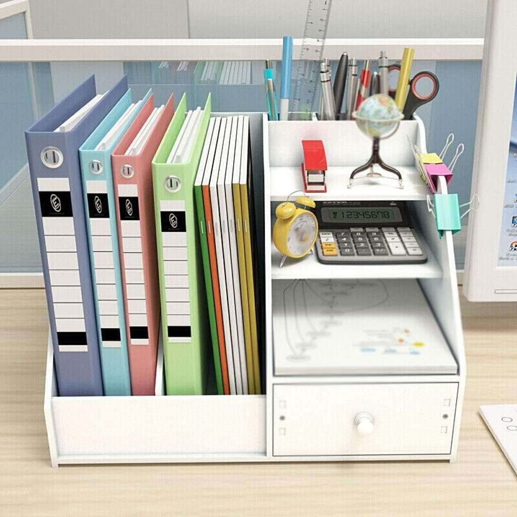 Organizator birou multifunctional cu sertar, suport documente si suport telefon, 34 x 28 x 24 cm)