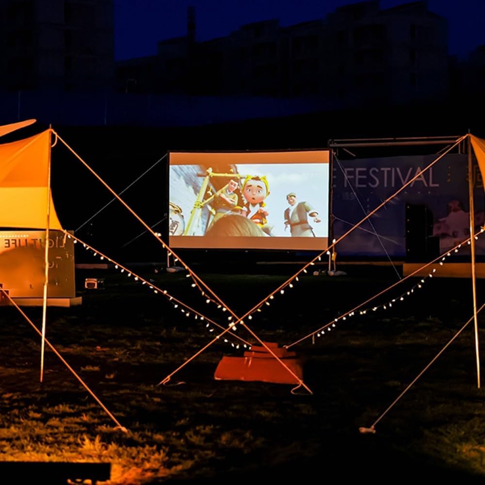 Ecran de proiectie portabil 100 inch, 16:9,  2.66 x 1.49 m, alb,
