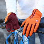 Manusi unisex pentru bicicleta, rezistente la umezeala si vant, compatibile ecran telefon, aderenta sporita pentru ciclism, ski