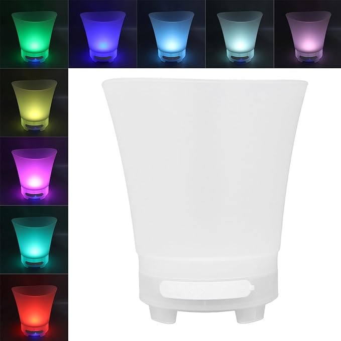 Frapiera gheata 5L cu iluminare LED si boxa wireless reincarcabila