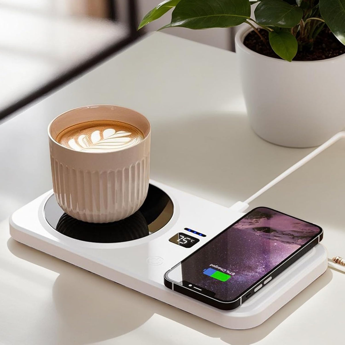 Incalzitor electric pentru cana cu incarcare wireless – control inteligent al temperaturii
