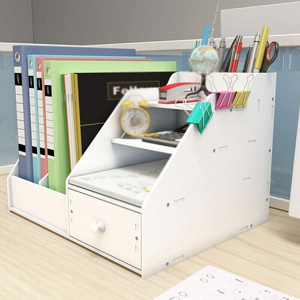 Organizator birou multifunctional cu sertar, suport documente si suport telefon, 34 x 28 x 24 cm)