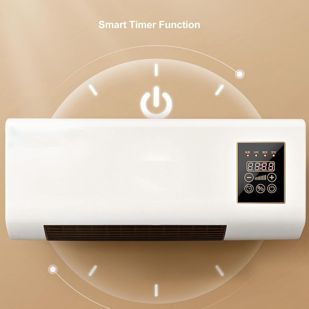 RESIGILAT - Mini aer conditionat cu ventilator, 2 in 1, 55 cm, Rece/Cald, 16 - 40 grade, 1800W, cu telecomanda, Alb