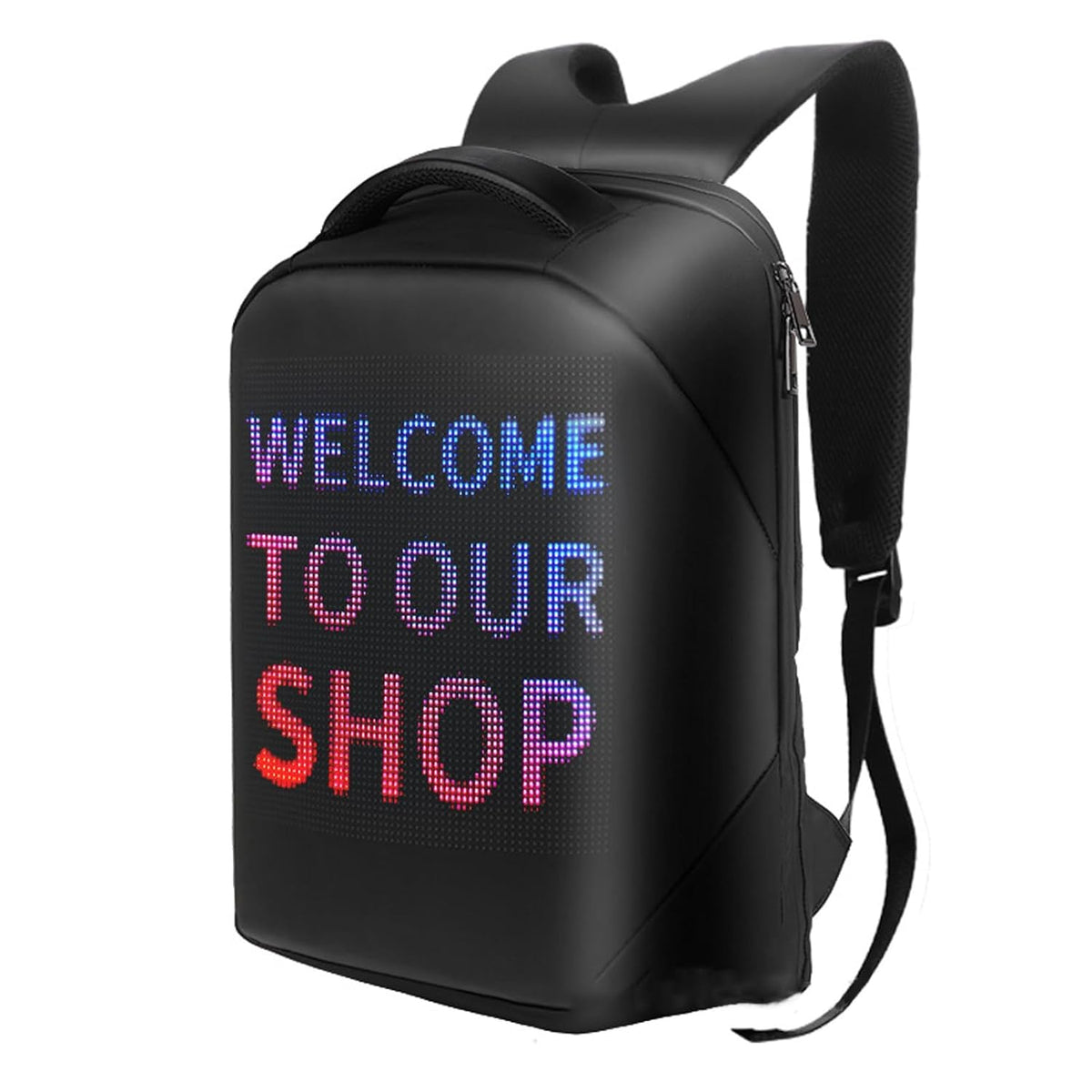 Ghiozdan Smart cu Display LED, WiFi, USB, 23L – Rezistent la Apa, incarcare USB